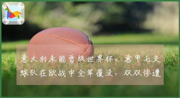 意大利未能晋级世界杯，意甲七支球队在欧战中全军覆没，双双惨遭淘汰